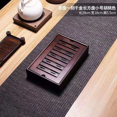 Capacitate mare de stocare a apei Tavă de ceai din bambus Tavă rotundă pentru ceai Set de ceai chinezesc Kung-Fu Instrumente tradiționale de ceai din bambus de epocă