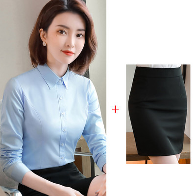 Costum de femeie elegant de cămașă și fustă sau cămașă și pantaloni
