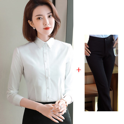 Costum de femeie elegant de cămașă și fustă sau cămașă și pantaloni