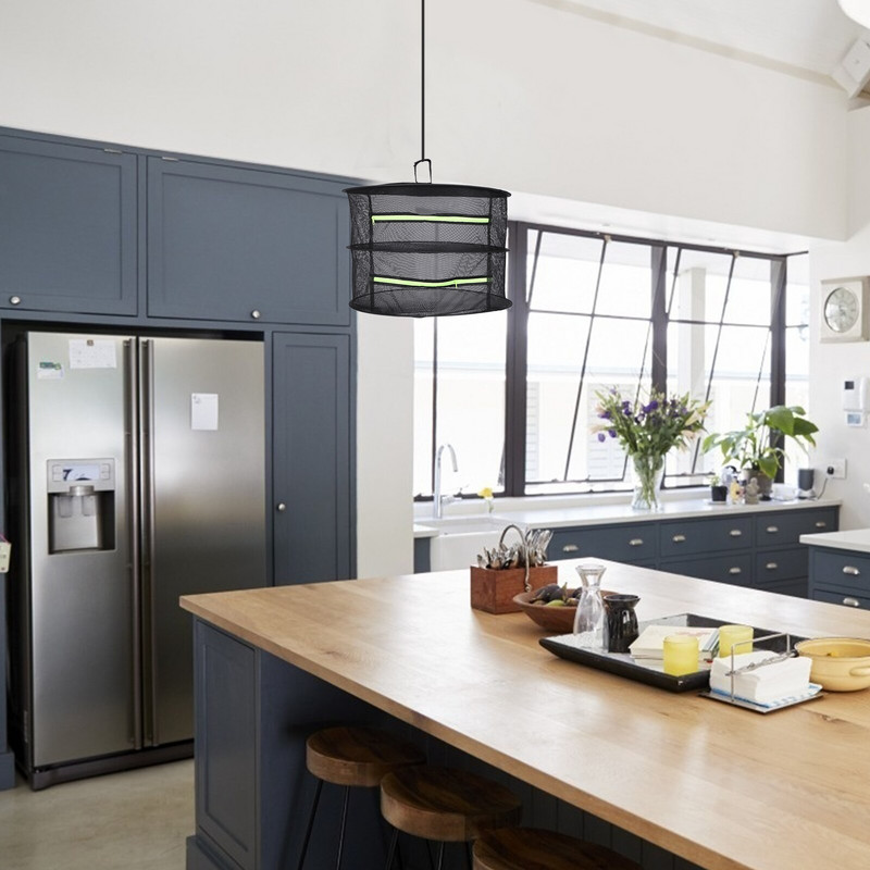 Plasă de uscare pentru legume Plasă de uscare agățată Suport pentru uscător pliabil Suport pentru uscare pentru buruieni