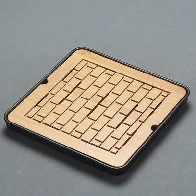 Több kínai bambusz teatálca Kung Fu teátálcás asztal lefolyótartóval Teatálalókészlet Konyhai teaszertartási kiegészítők