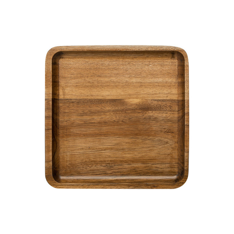 Medinis padėklas Medžio masyvo stačiakampė pusryčių lėkštė sušių užkandžių duona desertas kepsnių pyragas Lengvai nešiojamas Daugiafunkcis