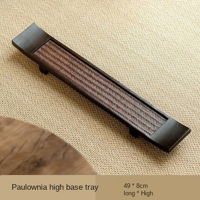 Suport pentru ceai Paulownia Covoraș de ceai din bambus Tavă pentru ceai de ceai țesute manual Masă de ceai cu picioare înalte Masă de ceai Set de ceai Kung Fu Tavă din lemn