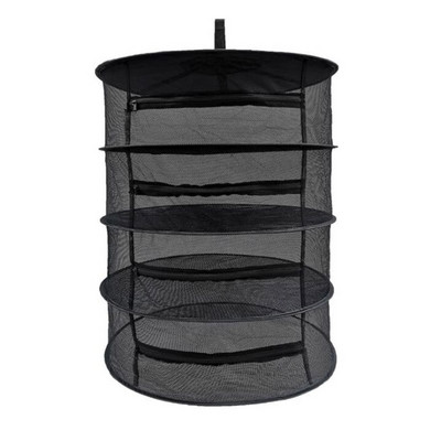 2/4/6 Sluoksniai Žolelių džiovinimo tinklelis Sulankstomas žvejybinis pakabinamas džiovintuvo maišelis Audinio pakabukas Tinklelis Užtrauktukas Tinklas žolelėms pumpurams Pupelės