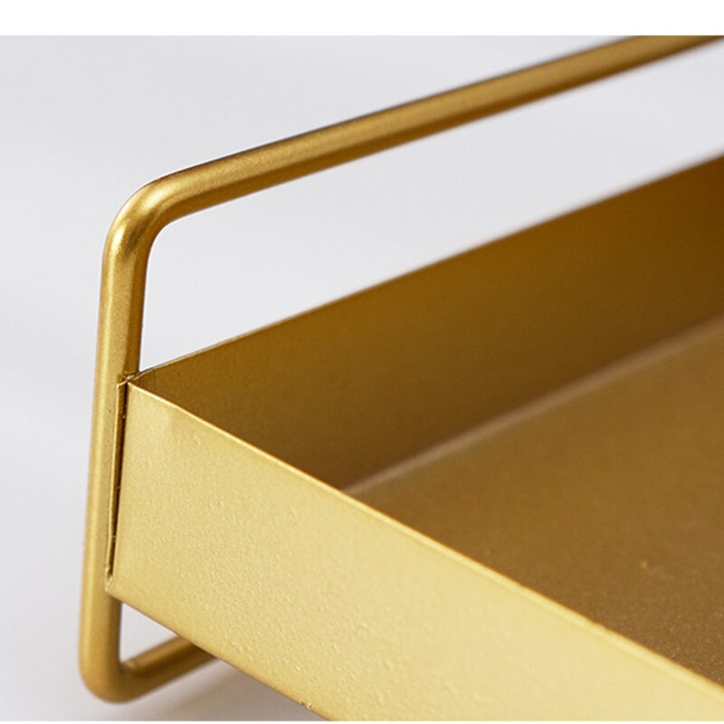 Nordic Style Ins Papuošalai Metalinis padėklas Geležinis meno laikiklis Stalinis kompiuteris Svetainė Kavos staliuko serviravimas Dekoravimas Kepimo dažų procesas