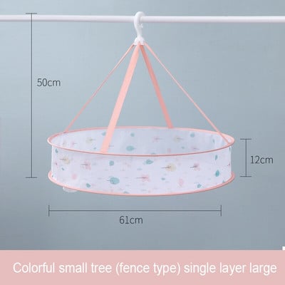 Ruhaszárító kosár Függő pulóver Hálós zseb Színes rajzfilm szárítóállvány Zokni szárítótáska Kétrétegű játékok Tárolókosár