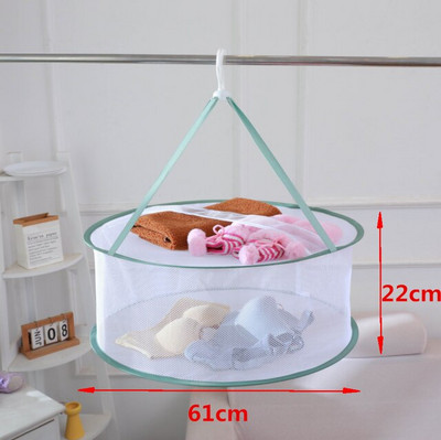 Teljesen zárt szárítóhálók pulóverek zoknik ruhák kosarak szélálló fehérnemű zsebek poliészter háló, szárított áruk háló