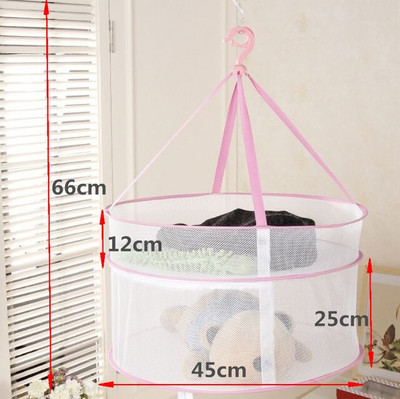 Teljesen zárt szárítóhálók pulóverek zoknik ruhák kosarak szélálló fehérnemű zsebek poliészter háló, szárított áruk háló