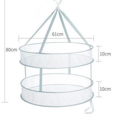 Teljesen zárt szárítóhálók pulóverek zoknik ruhák kosarak szélálló fehérnemű zsebek poliészter háló, szárított áruk háló