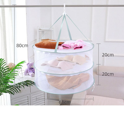 Teljesen zárt szárítóhálók pulóverek zoknik ruhák kosarak szélálló fehérnemű zsebek poliészter háló, szárított áruk háló