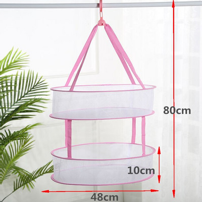 Teljesen zárt szárítóhálók pulóverek zoknik ruhák kosarak szélálló fehérnemű zsebek poliészter háló, szárított áruk háló