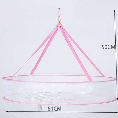 Teljesen zárt szárítóhálók pulóverek zoknik ruhák kosarak szélálló fehérnemű zsebek poliészter háló, szárított áruk háló