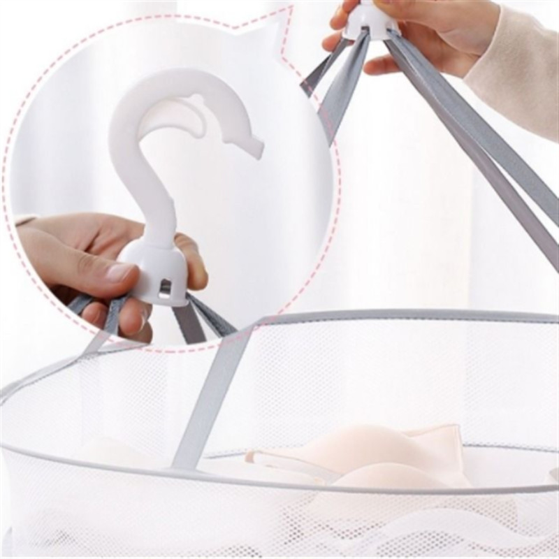 Teljesen zárt szárítóhálók pulóverek zoknik ruhák kosarak szélálló fehérnemű zsebek poliészter háló, szárított áruk háló