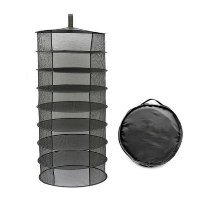 Žolelių džiovinimo tinklas 4/6/8 sluoksnių sulankstomas audinys Žvejybos tinklas Pakabinamas krepšelis Sausas stovo krepšys Tinklinis džiovintuvas žolelėms Gėlės Augalai Pumpurai