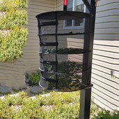 4/8 pakopų sausas tinklas žolelių džiovinimo sulankstomas žvejybos tinklas su užtrauktuku džiovintuvu tinklelio padėklas džiovinimo stovas gėlių kabykla žuvies tinklo reikmenys