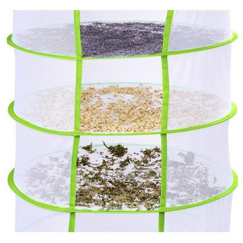 4/8 pakopų sausas tinklas žolelių džiovinimo sulankstomas žvejybos tinklas su užtrauktuku džiovintuvu tinklelio padėklas džiovinimo stovas gėlių kabykla žuvies tinklo reikmenys