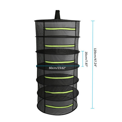 Rétegek szárítóháló gyógynövényekhez Függő kosár Összehajtható szárítóállvány Gyógynövény szárítóháló Szárítótáska Háló virágokhoz Rügyek Növényrendező