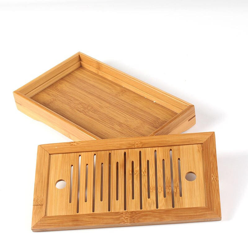 Tavă de ceai din lemn masiv Drenaj Stocarea apei Kung Fu Set de ceai Sertar pentru cameră de ceai Masă pentru ceaiuri chinezești Instrument pentru ceremonie