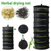 6/8 réteg Lógó Gyógynövény szárítóháló Összecsukható növény Virágok Zöldségek Hálós szárító állvány Hálókosarak Otthoni Kiegészítő Szerszám Olló