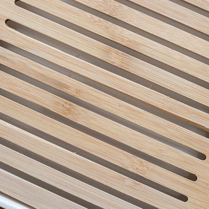 Négyzet alakú egyszerű száraz áztató teatálca Környezetbarát fa vízelvezető Kung Fu teázóasztal Kiváló minőségű szoba N2UC