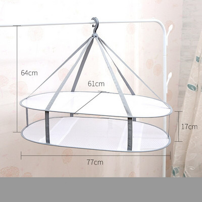 Drabužių džiovinimo krepšelis Kabantis megztinio tinklelis Pastorinta antideformacinis megztinis Džiovinimo stovas Kojinės džiovinimo krepšiai Dvisluoksniai