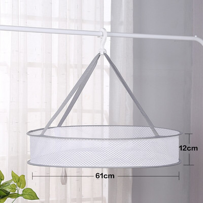 Kezdőlap Egy- és kétrétegű ruhaszárító háló Összecsukható szélálló ruhák kosár poliészter légáteresztő száraz zoknik szárító állvány