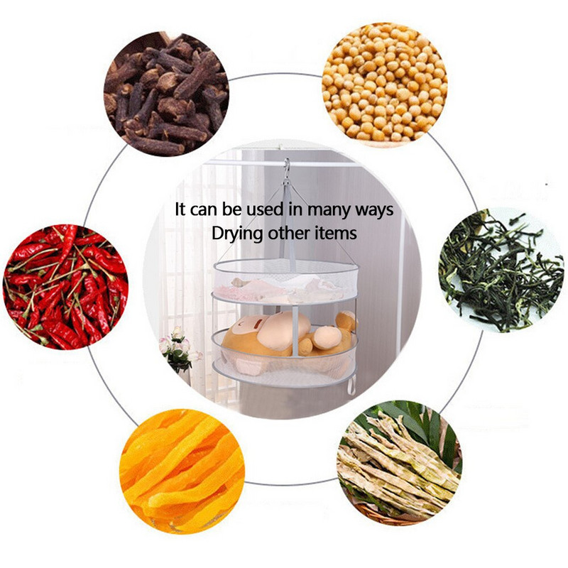 Kezdőlap Egy- és kétrétegű ruhaszárító háló Összecsukható szélálló ruhák kosár poliészter légáteresztő száraz zoknik szárító állvány