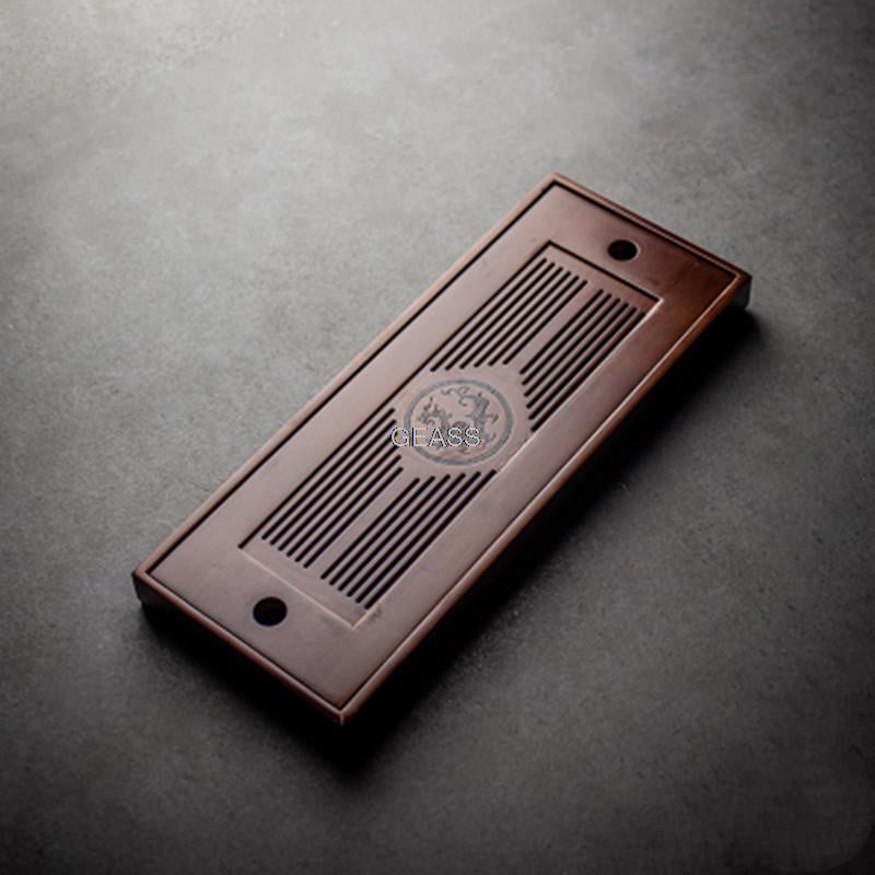 Kieto bambuko arbatos lenta Kung-Fu arbatos rinkinys Įrankiai Vandens laikymas Bambuko arbatos padėklas arbatos serviravimas arbatinuko padėklų rinkinys Virtuvės aksesuaras