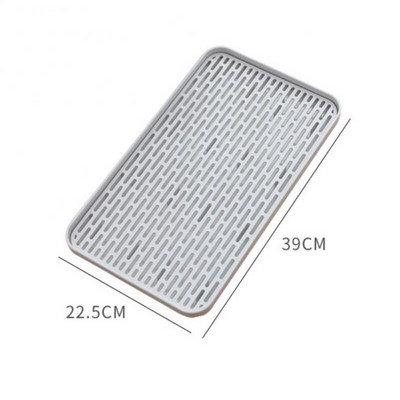 Tassi äravoolualus Kahekihiline nõusidreen Puuvilja-köögivilja vee äravoolurest Töötasapind Köögi korraldaja veefiltri kandiku riiul