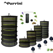 Átmérő 60cm 2/4/6/8 rétegű szárítóállvány fűszernövényekhez Halakaskos kosár Összecsukható szárítóállvány Gyógynövény szárító háló szárítótáska hálós virágok