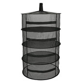 Gyógynövényszárító állvány 4 rétegű gyógynövényszárító akasztós állvány hálós fekete hálós Weed gyógynövény szárító állvány cipzárral magokhoz Gyógynövény bimbó