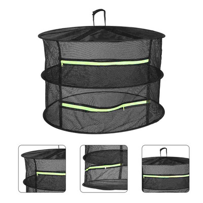 Szárazhálós ruhaakasztó Hidroponikus szárítóháló Akasztó szárítóháló Összehajtható szárítóállvány Ruha akasztó szárító Zöldségszárító háló