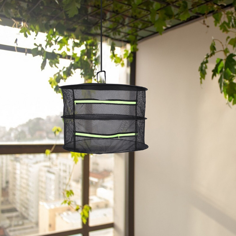 Szárazhálós ruhaakasztó Hidroponikus szárítóháló Akasztó szárítóháló Összehajtható szárítóállvány Ruha akasztó szárító Zöldségszárító háló
