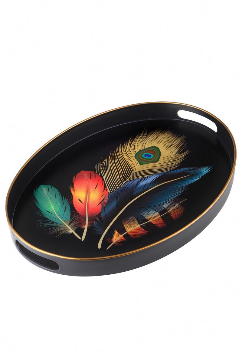 Tava pentru masa de ceai Tava ovala pentru ceai de inalta calitate.