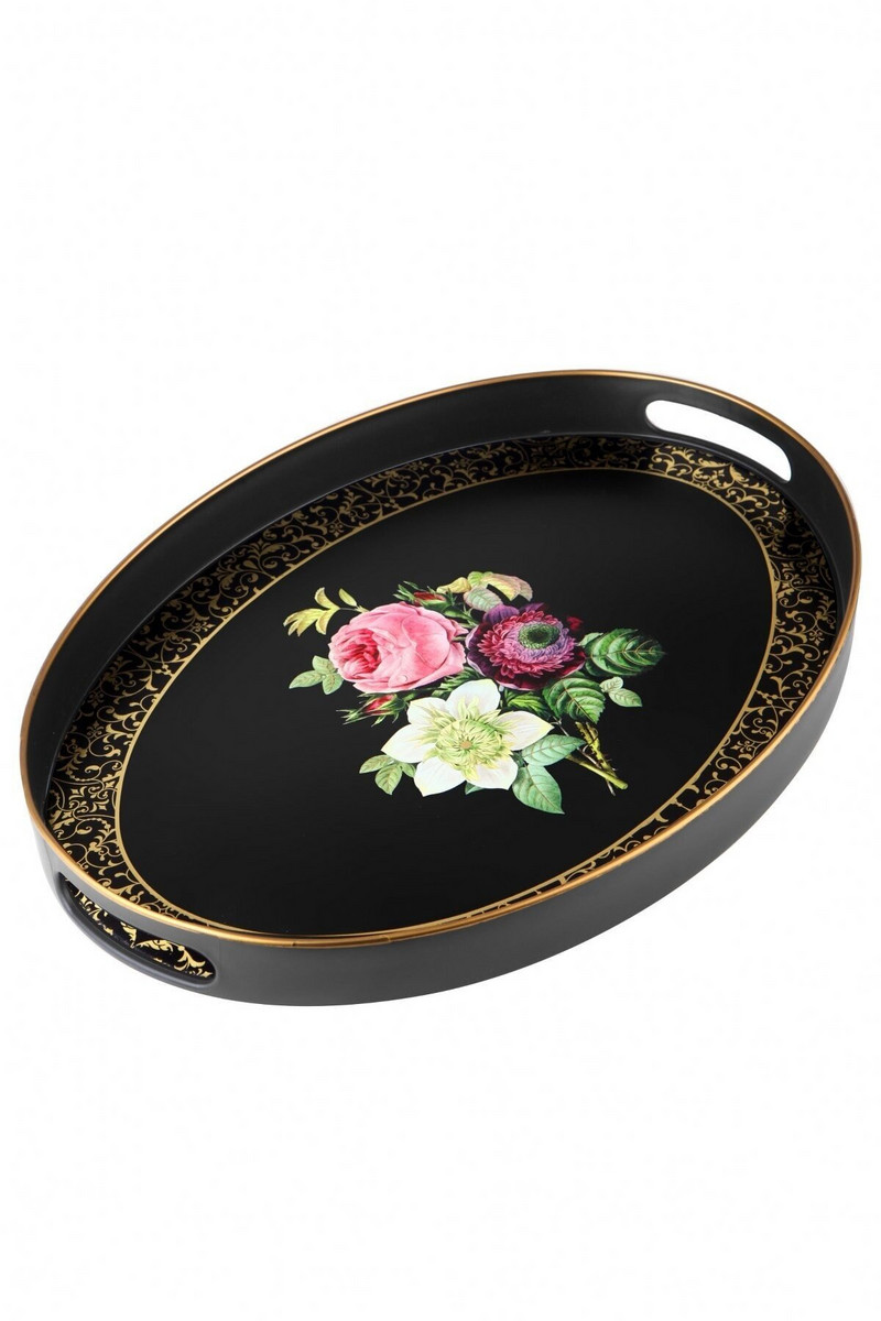 Tava pentru masa de ceai Tava ovala pentru ceai de inalta calitate.