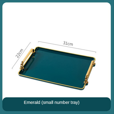 Nordijski odvod Držač čaše Smaragdi Paleta za pohranu Pravokutni set za čaj Šalica Raznovrstan pribor za kućnu kuhinju Pladanj za posluživanje Tanjur za desert