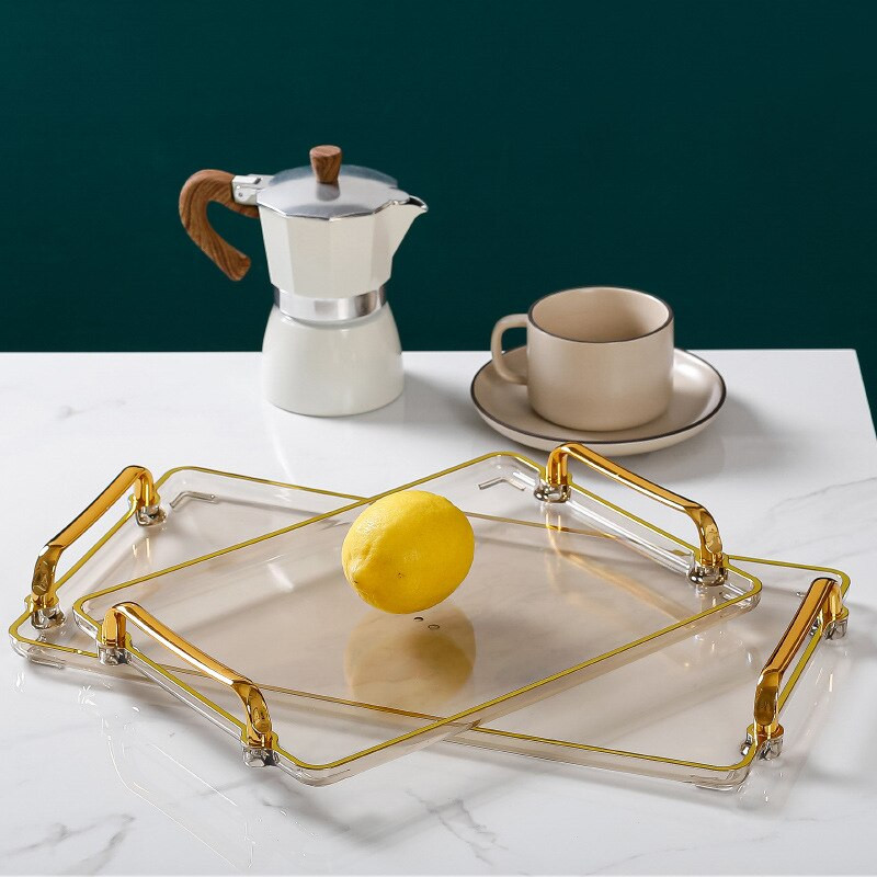 Nordijski odvod Držač čaše Smaragdi Paleta za pohranu Pravokutni set za čaj Šalica Raznovrstan pribor za kućnu kuhinju Pladanj za posluživanje Tanjur za desert