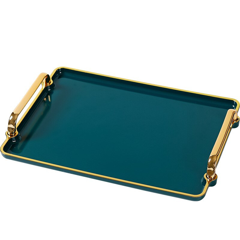 Nordijski odvod Držač čaše Smaragdi Paleta za pohranu Pravokutni set za čaj Šalica Raznovrstan pribor za kućnu kuhinju Pladanj za posluživanje Tanjur za desert