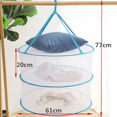 3 spalvų korio džiovinimo tinklelis Sulankstomi drabužiai Džiovinimo tinkleliai Kojinės Liemenėlės krepšelis 1 vnt. Daugiafunkciniai žaislai Megztinių laikymo tinklelis