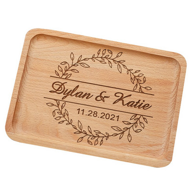 Rustikalni pladanj za posluživanje Gravirani drveni pladanj za posluživanje Personalizirani pladnjevi za posluživanje i pladnjevi Prilagođeni pladnjevi za svadbenu hranu