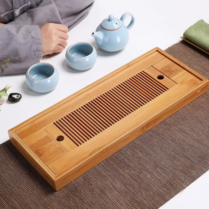 Posuda za čaj od bambusa Drenaža Spremište vode Kung Fu Tea Tea Room Board Set Ladica Set Sobni Tea House House Stol Kineska Tea Board C3V3