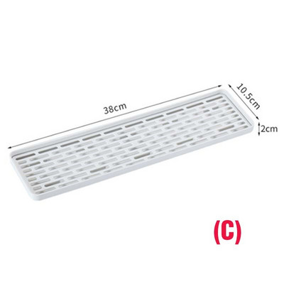 Plastikinis nesandarus padėklas Virtuvės kanalizacijos stovas kiaurasamtis stiklinis padėklas arbatos serviravimo padėklas vandens laikymo padėklas virtuvei arba vonios kambariui