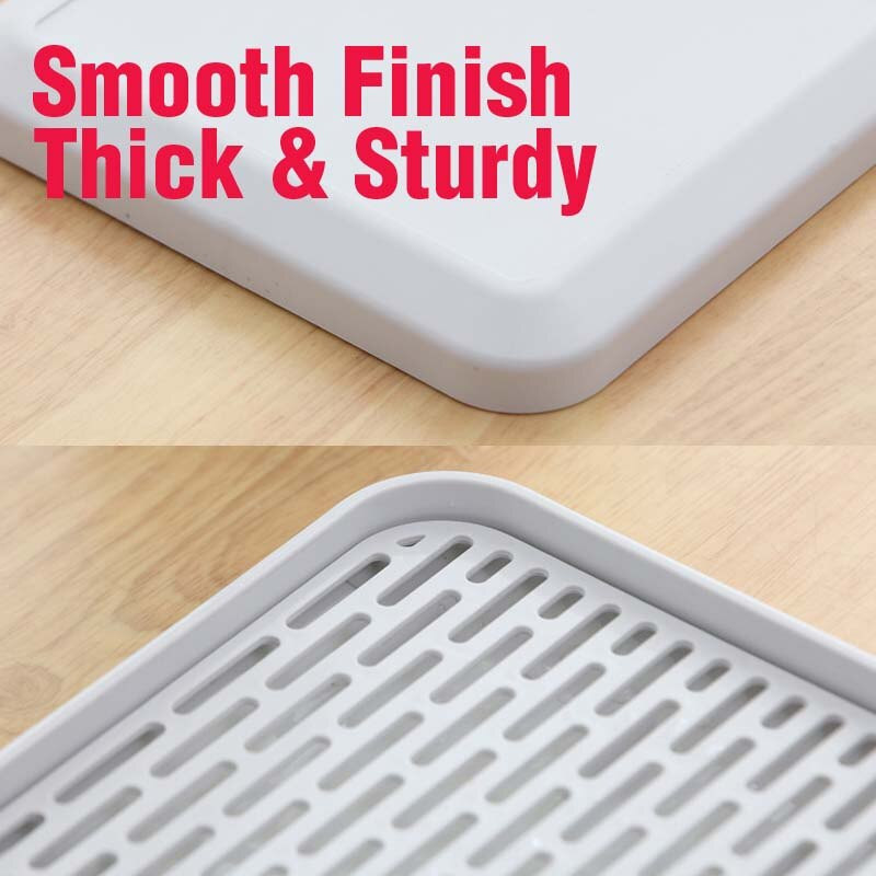 Plastikinis nesandarus padėklas Virtuvės kanalizacijos stovas kiaurasamtis stiklinis padėklas arbatos serviravimo padėklas vandens laikymo padėklas virtuvei arba vonios kambariui