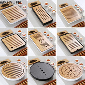 Egyszerű száraz teástálca melamin bambusz kis teásasztal utazási teáskészlet szállodai száraz teásasztal tálca háztartási teakellékek