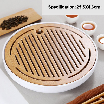 Egyszerű száraz teástálca melamin bambusz kis teásasztal utazási teáskészlet szállodai száraz teásasztal tálca háztartási teakellékek