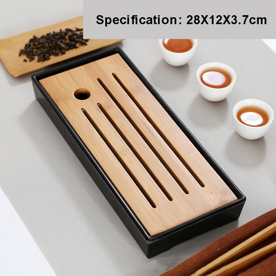 Egyszerű száraz teástálca melamin bambusz kis teásasztal utazási teáskészlet szállodai száraz teásasztal tálca háztartási teakellékek