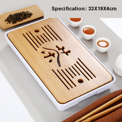 Egyszerű száraz teástálca melamin bambusz kis teásasztal utazási teáskészlet szállodai száraz teásasztal tálca háztartási teakellékek