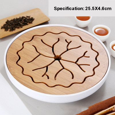 Egyszerű száraz teástálca melamin bambusz kis teásasztal utazási teáskészlet szállodai száraz teásasztal tálca háztartási teakellékek