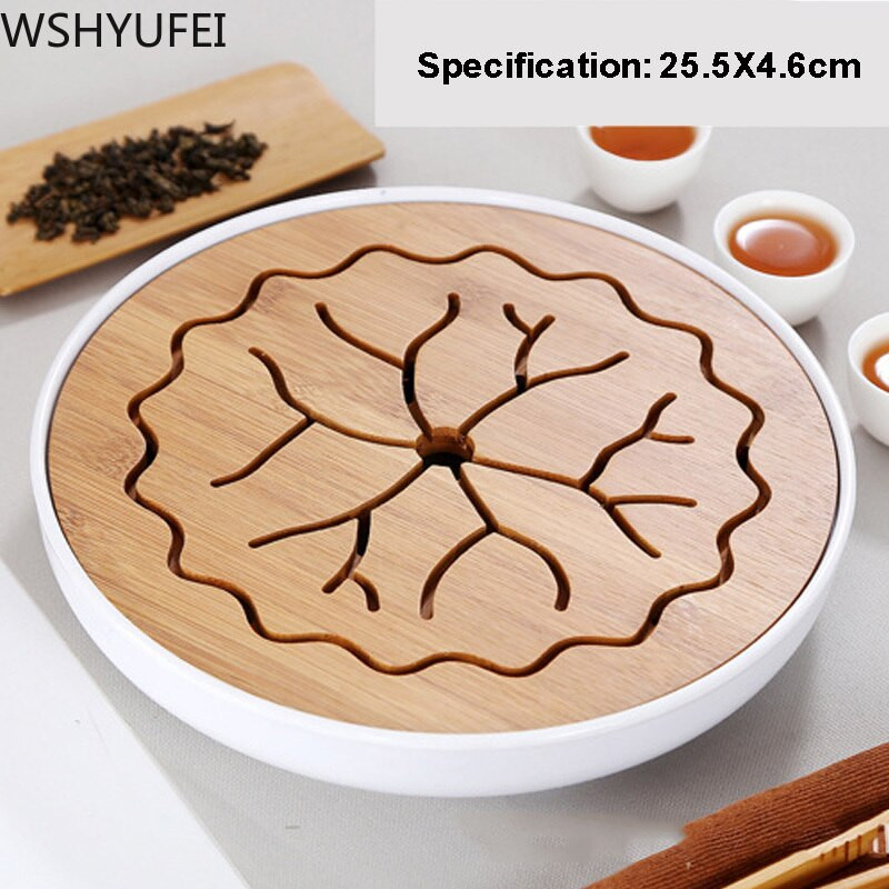 Egyszerű száraz teástálca melamin bambusz kis teásasztal utazási teáskészlet szállodai száraz teásasztal tálca háztartási teakellékek