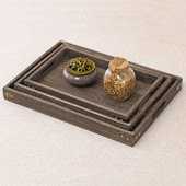 Tavă de servire Ceai de ceai din lemn Farfurie Tavi pentru pizza Dreptunghi japonez Fructe Pâine Desert Farfurii de cafea Platouri cu mâner